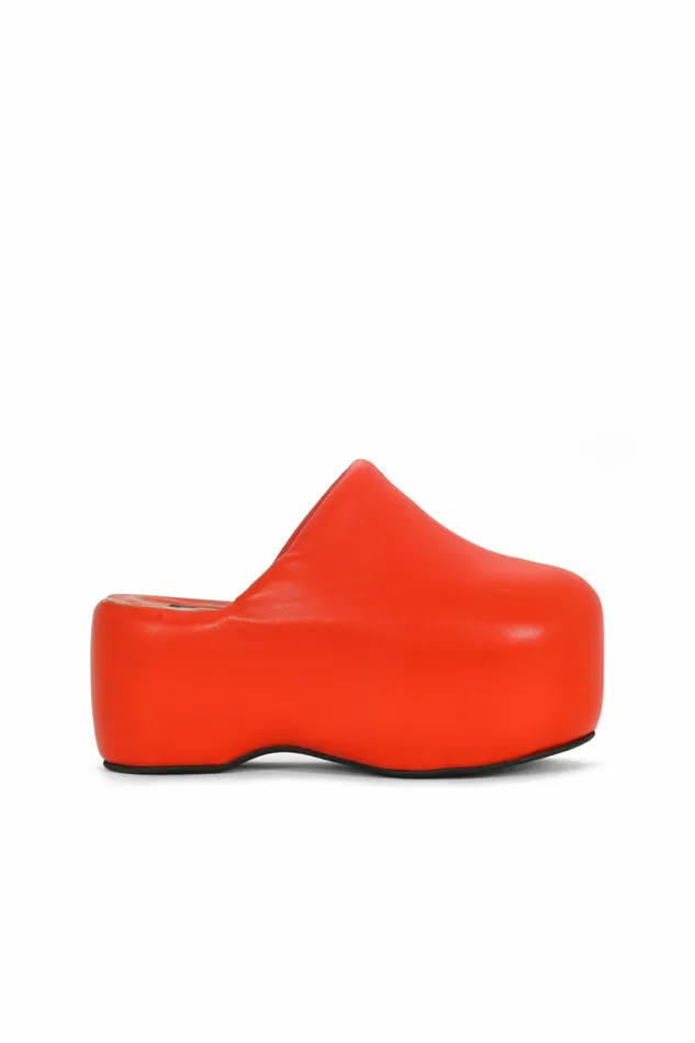 Simon Miller Bubble Clogs Women Platform Bubble Clog Carnival Red