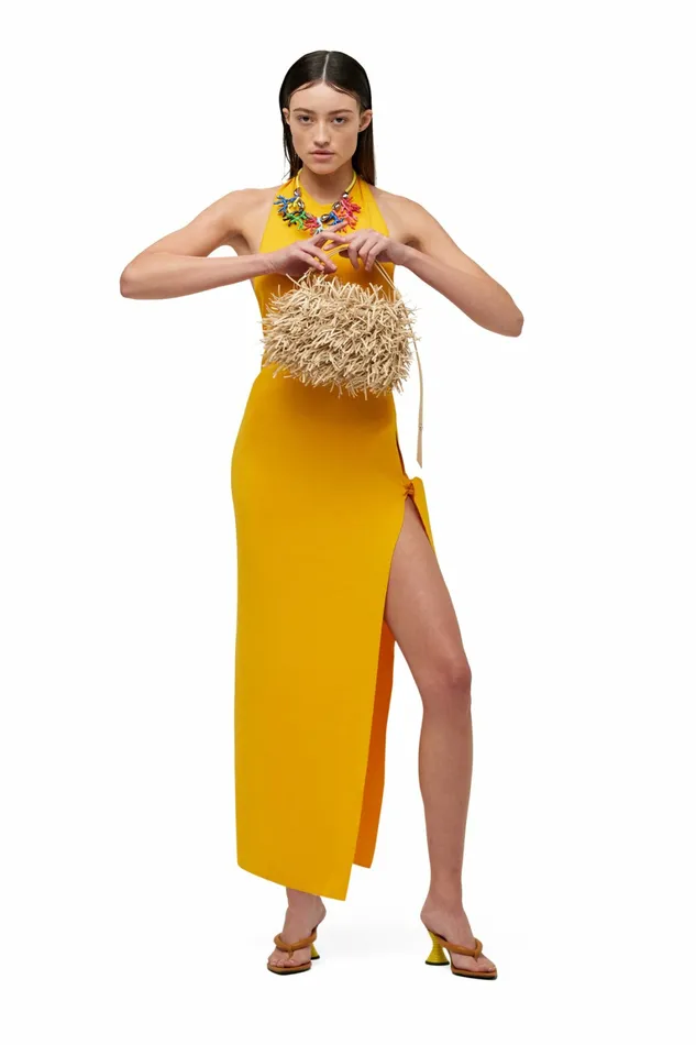 Simon Miller Dresses Women Knits By Junjo Dress Sherbet Orange Simon Miller Dresses Women Knits By Junjo Dress Sherbet Orange