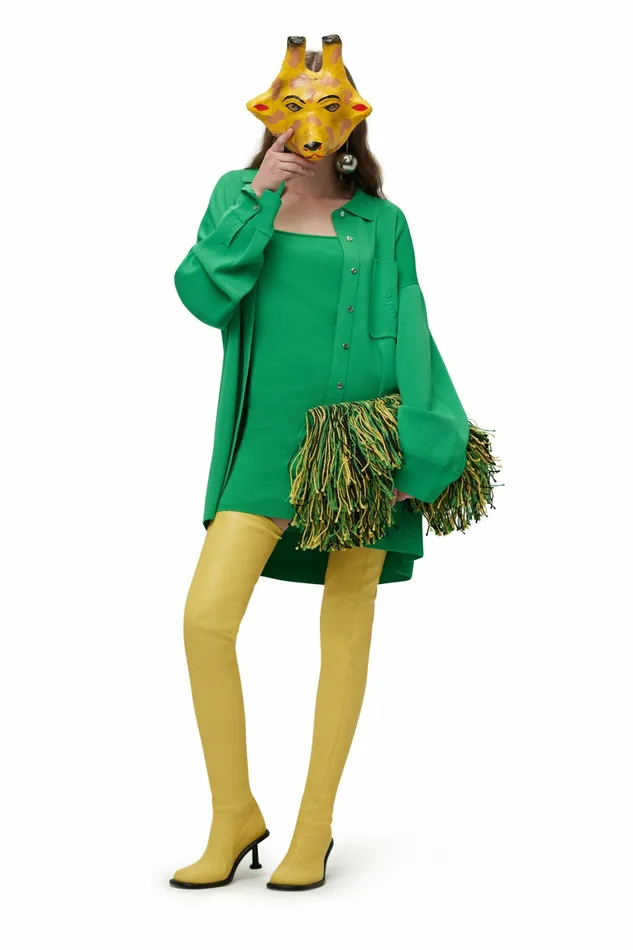 Simon Miller Dresses Women Knits By Oversized Blaz Shirt Jacket Grass Green