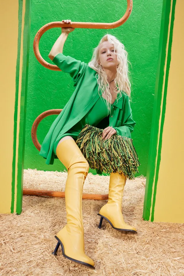 Simon Miller Dresses Women Knits By Oversized Blaz Shirt Jacket Grass Green Simon Miller Dresses Women Knits By Oversized Blaz Shirt Jacket Grass Green