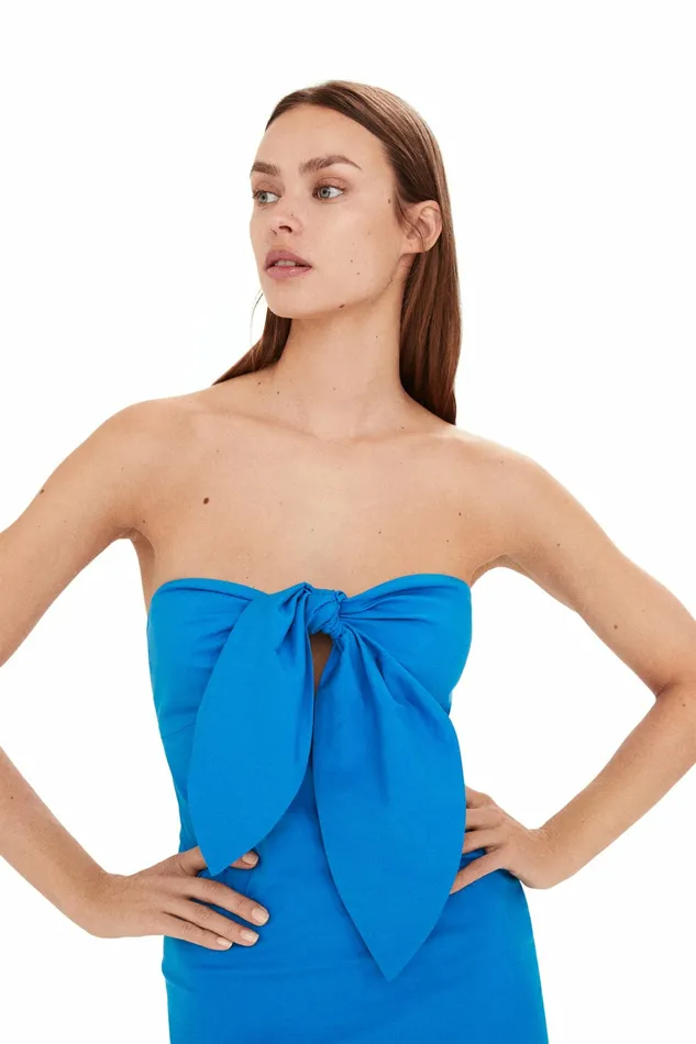 Simon Miller Dresses Women Sm X Mango Sirena Dress Blue Green Combo Simon Miller Dresses Women Sm X Mango Sirena Dress Blue Green Combo