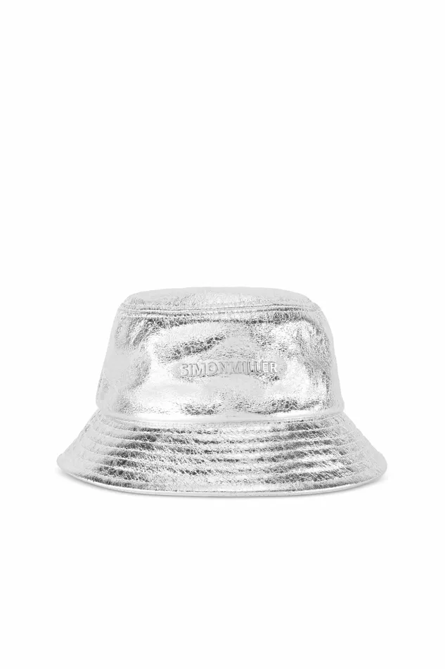 Simon Miller Hats Women Metallic Drop Hat Silver