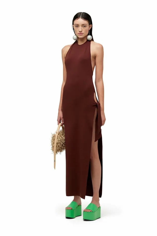Simon Miller Knitwear Women Knits By Junjo Dress Chocolate Simon Miller Knitwear Women Knits By Junjo Dress Chocolate