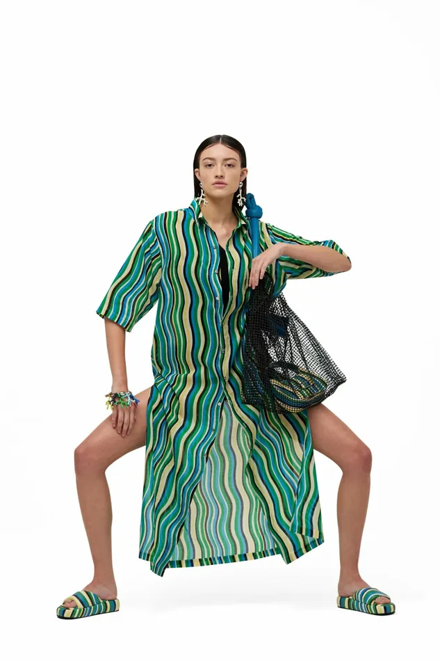 Simon Miller Prints Women Santos Dress Candy Swirl Simon Miller Prints Women Santos Dress Candy Swirl