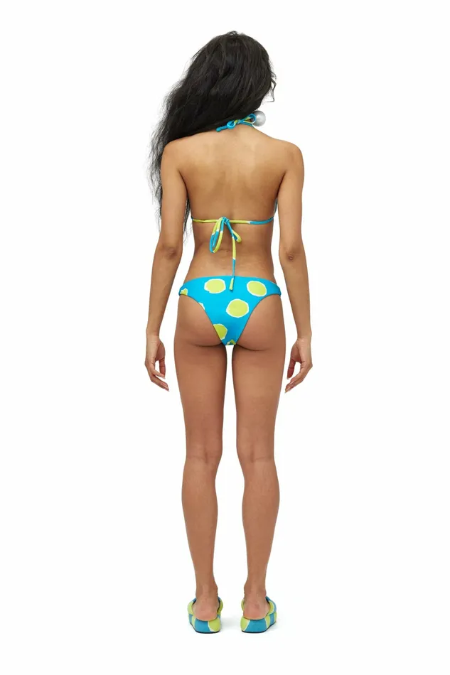 Simon Miller Swim Women Bwai Bikini Top Suburban Blue Valley Green Dot Print Simon Miller Swim Women Bwai Bikini Top Suburban Blue Valley Green Dot Print