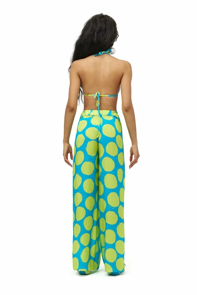 Simon Miller Swim Women Bwai Bikini Top Suburban Blue Valley Green Dot Print Simon Miller Swim Women Bwai Bikini Top Suburban Blue Valley Green Dot Print