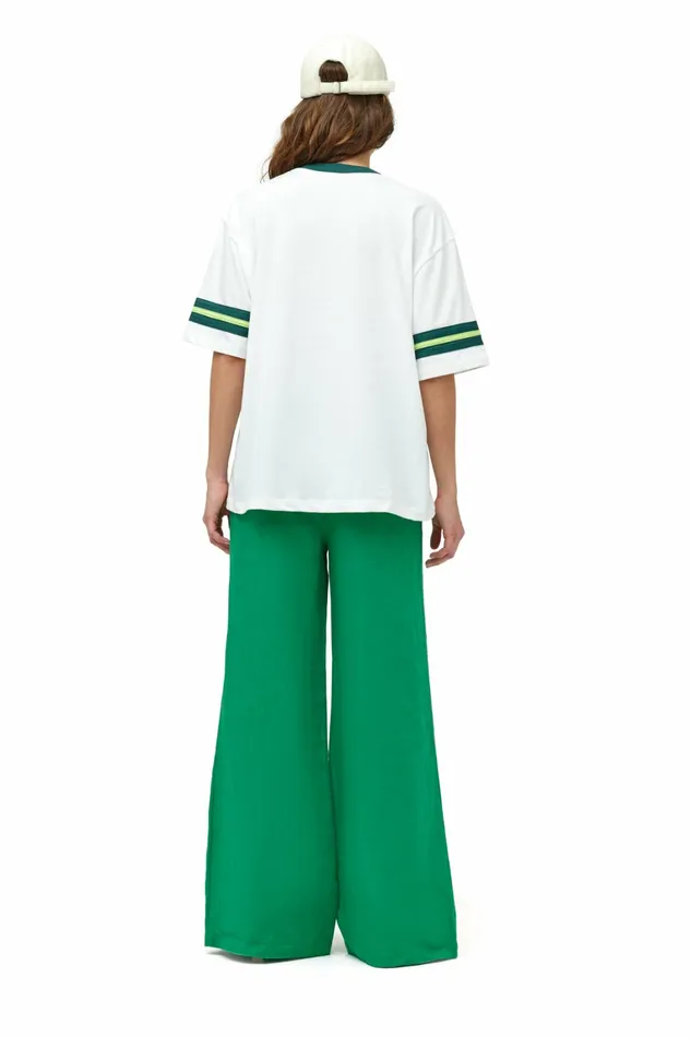 Simon Miller Tees Women Dibby Oversized Tee Valley Green Dibby Graphic Simon Miller Tees Women Dibby Oversized Tee Valley Green Dibby Graphic