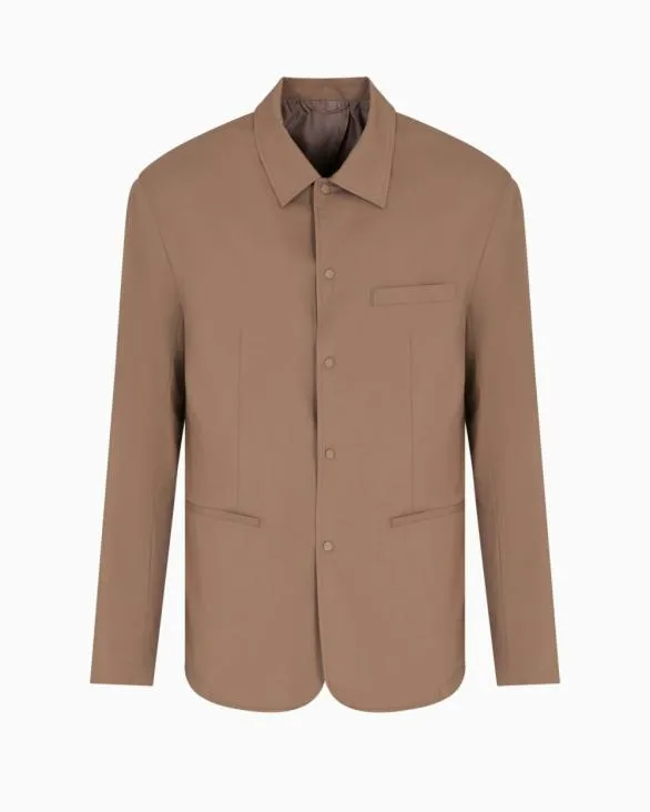 Singlebreasted Jacket With Three Pockets Beige Men Armani Matching Sets
