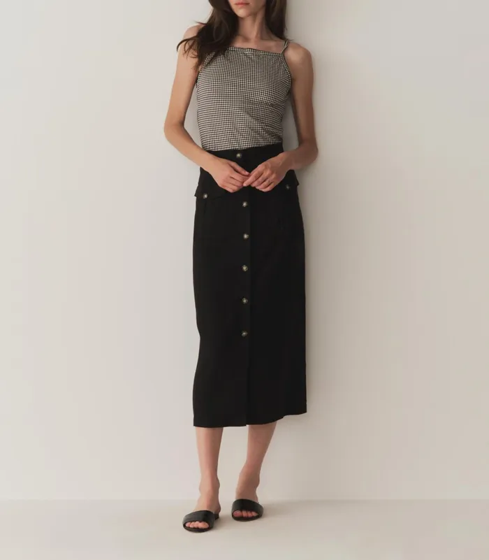 Skirts Women DEN Lourdes Skirt Black Skirts Women DEN Lourdes Skirt Black