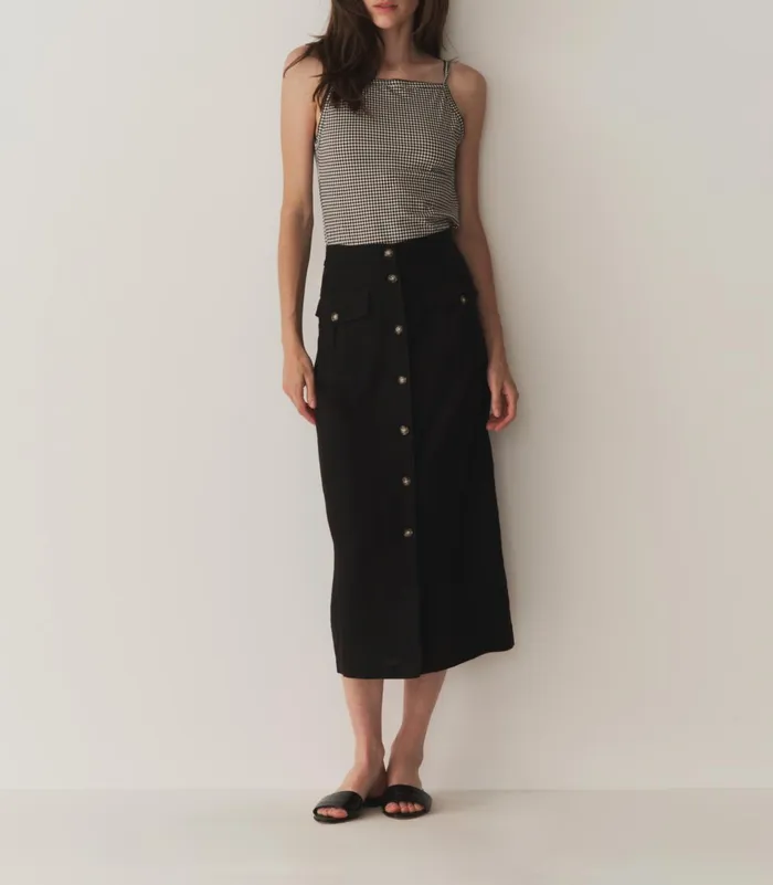 Skirts Women DEN Lourdes Skirt Black Skirts Women DEN Lourdes Skirt Black