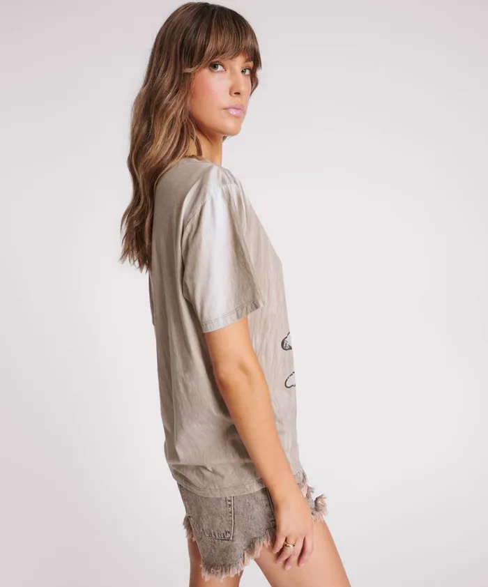 SKULL AND BONES BOYFRIEND TEE Women One Teaspoon Tees and Tanks