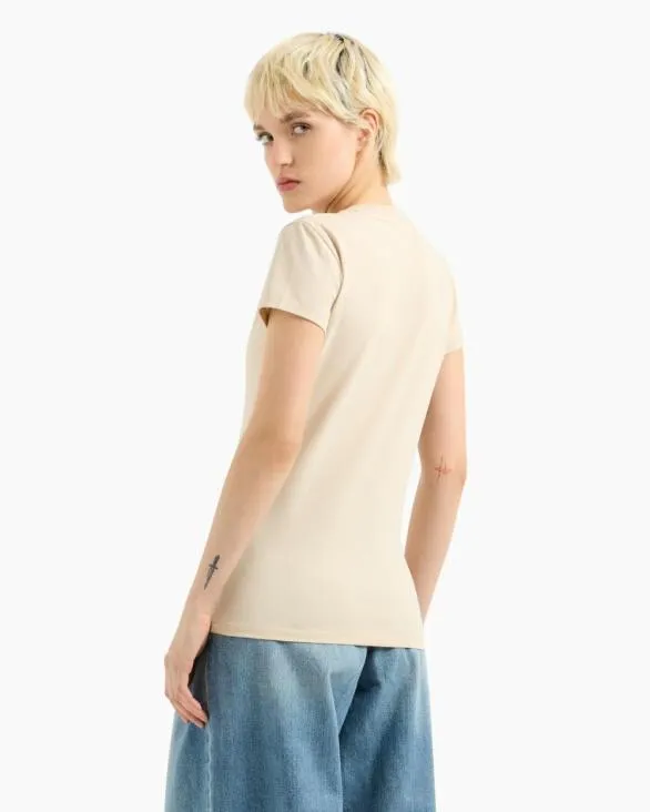 Slim Fit TShirts Beige Women Armani TShirts Slim Fit TShirts Beige Women Armani TShirts
