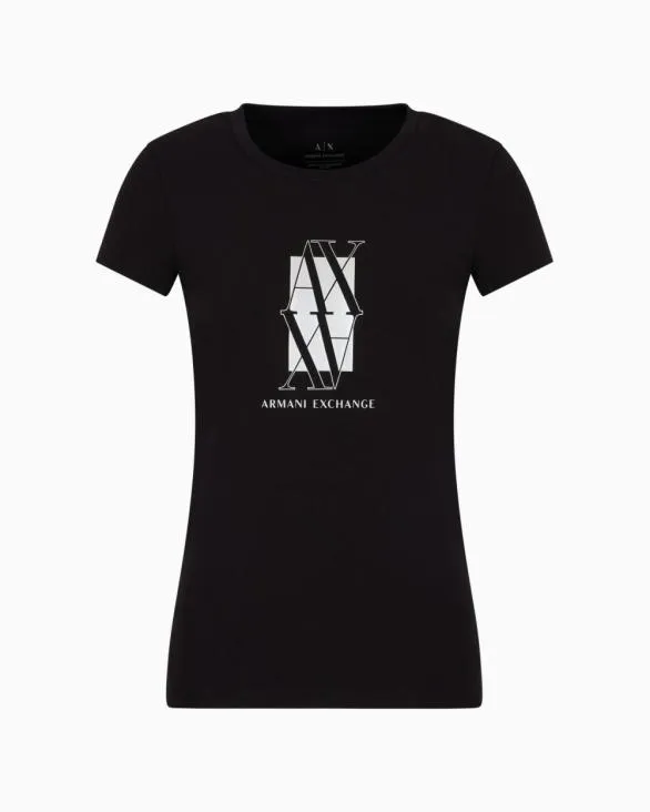 Slim Fit TShirts Black Women Armani TShirts