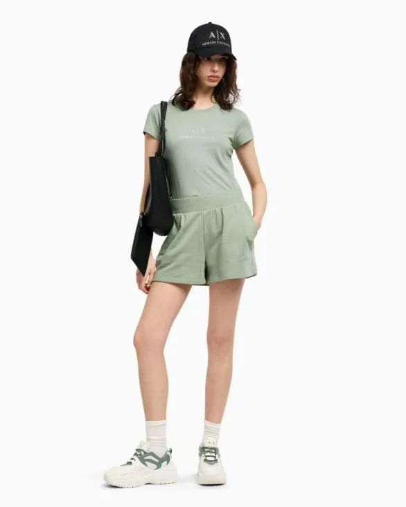 Slim Fit TShirts Green Women Armani TShirts