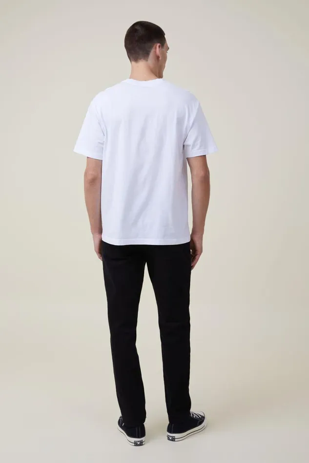Slim Straight Jean New Black Men Cotton On Pants
