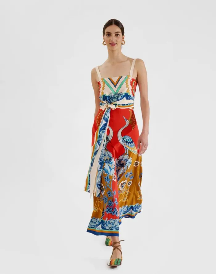 SlipAround Dress Place Taormina Place Rust Women La Double J Dresses SlipAround Dress Place Taormina Place Rust Women La Double J Dresses
