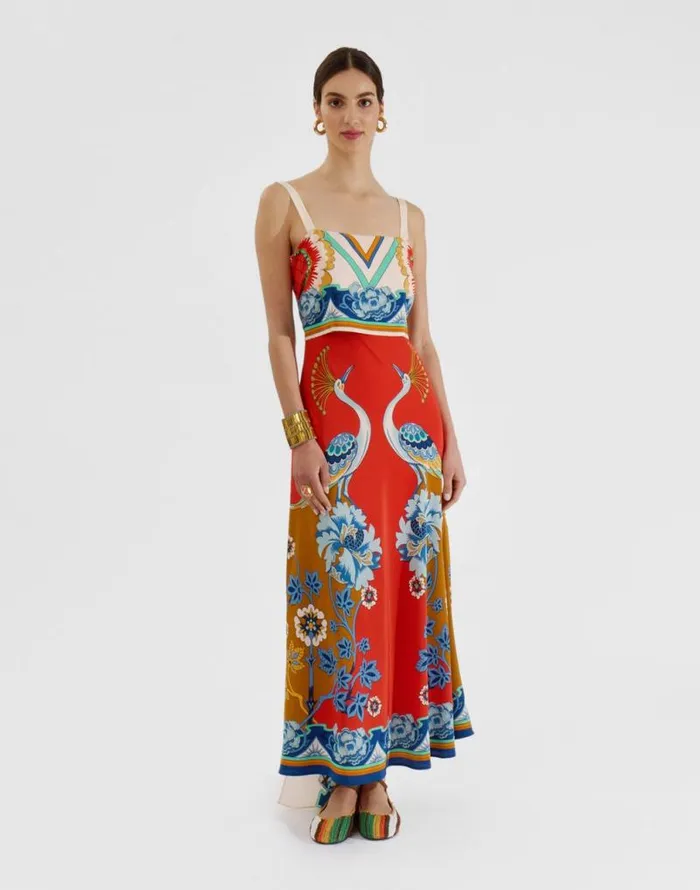 SlipAround Dress Place Taormina Place Rust Women La Double J Dresses SlipAround Dress Place Taormina Place Rust Women La Double J Dresses