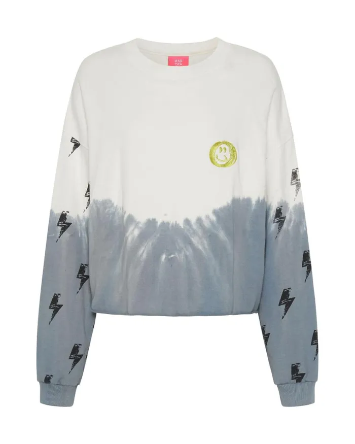 SMOKE AND LIGHTNING CROPPED SWEATER Women One Teaspoon Hoodies And Sweats SMOKE AND LIGHTNING CROPPED SWEATER Women One Teaspoon Hoodies And Sweats