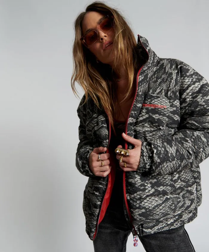 SNAKED DIRTEE LOVE PUFFA JACKET Women One Teaspoon Jackets