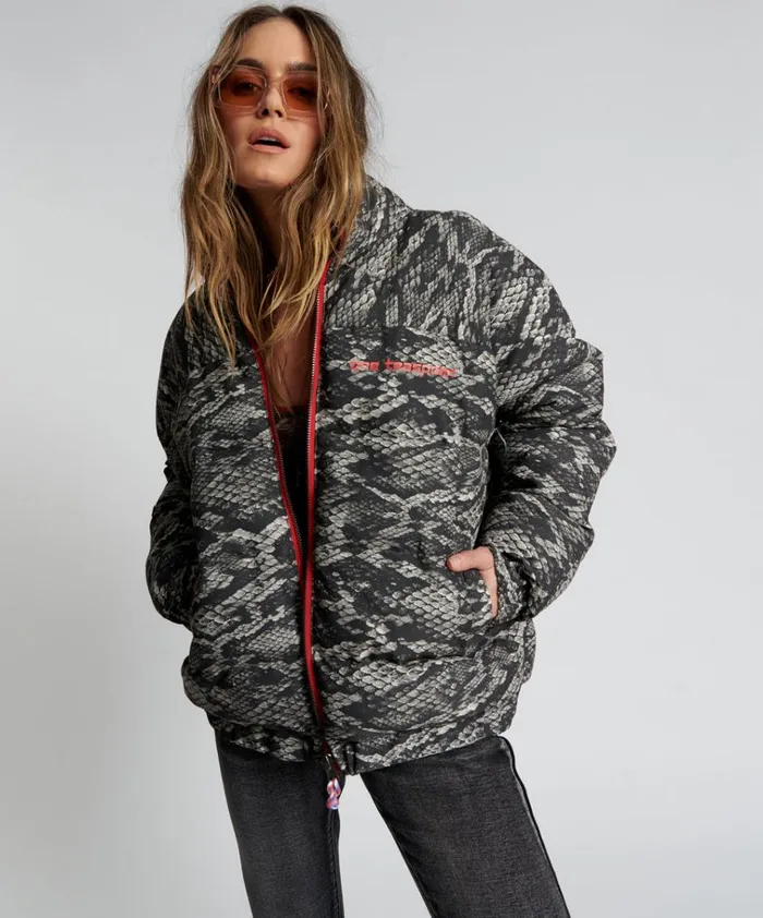 SNAKED DIRTEE LOVE PUFFA JACKET Women One Teaspoon Jackets SNAKED DIRTEE LOVE PUFFA JACKET Women One Teaspoon Jackets