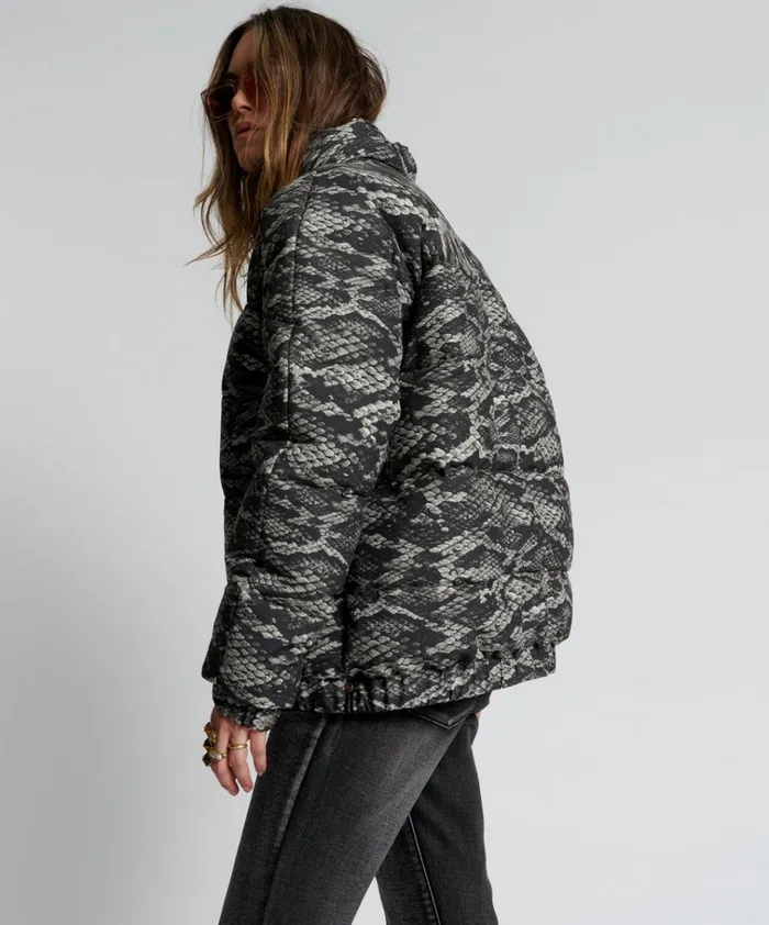 SNAKED DIRTEE LOVE PUFFA JACKET Women One Teaspoon Jackets SNAKED DIRTEE LOVE PUFFA JACKET Women One Teaspoon Jackets