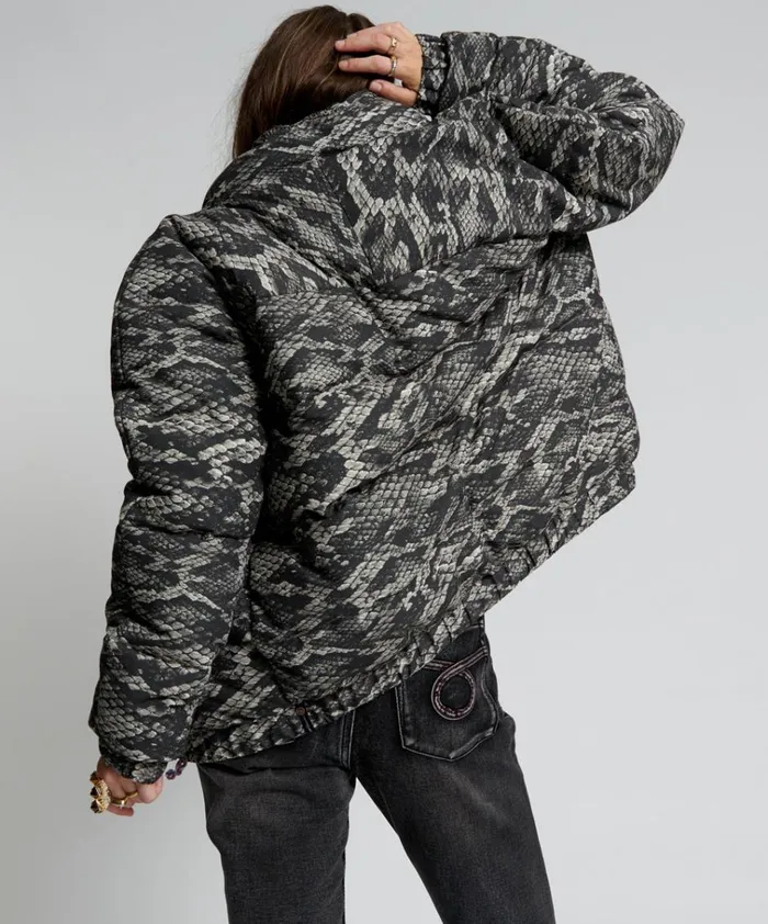 SNAKED DIRTEE LOVE PUFFA JACKET Women One Teaspoon Jackets SNAKED DIRTEE LOVE PUFFA JACKET Women One Teaspoon Jackets