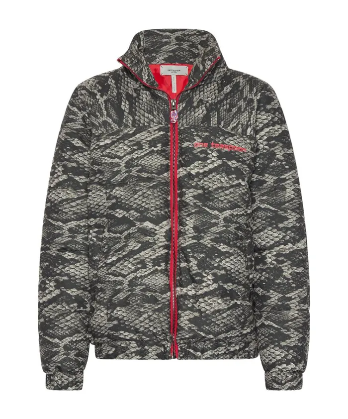 SNAKED DIRTEE LOVE PUFFA JACKET Women One Teaspoon Jackets SNAKED DIRTEE LOVE PUFFA JACKET Women One Teaspoon Jackets
