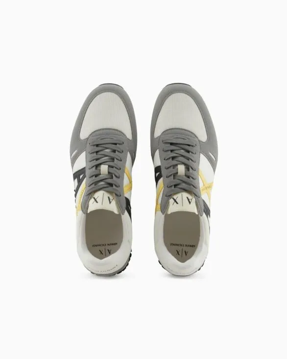 Sneakers In Ecosuede Mesh And Nylon Grey Men Armani Sneakers Sneakers In Ecosuede Mesh And Nylon Grey Men Armani Sneakers