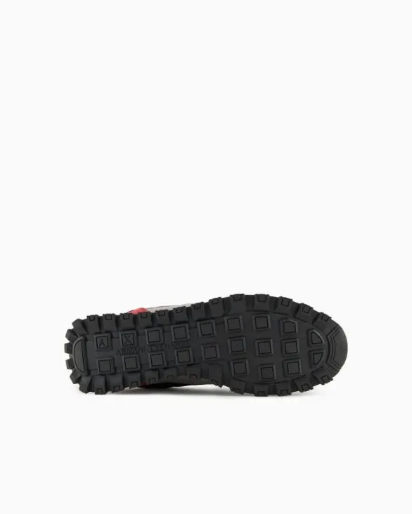 Sneakers In Ecosuede Mesh And Nylon Grey Men Armani Sneakers Sneakers In Ecosuede Mesh And Nylon Grey Men Armani Sneakers