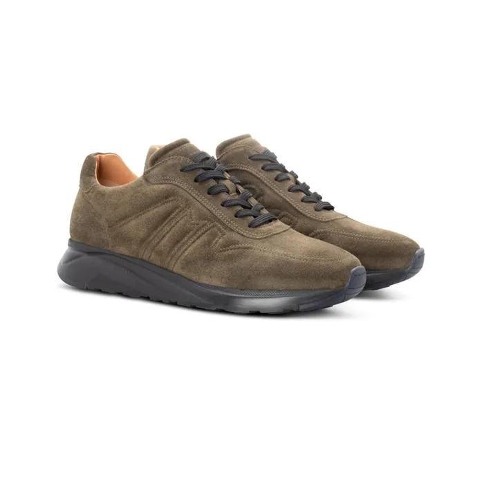 Sneakers Men Moreschi Green Suede Sneaker