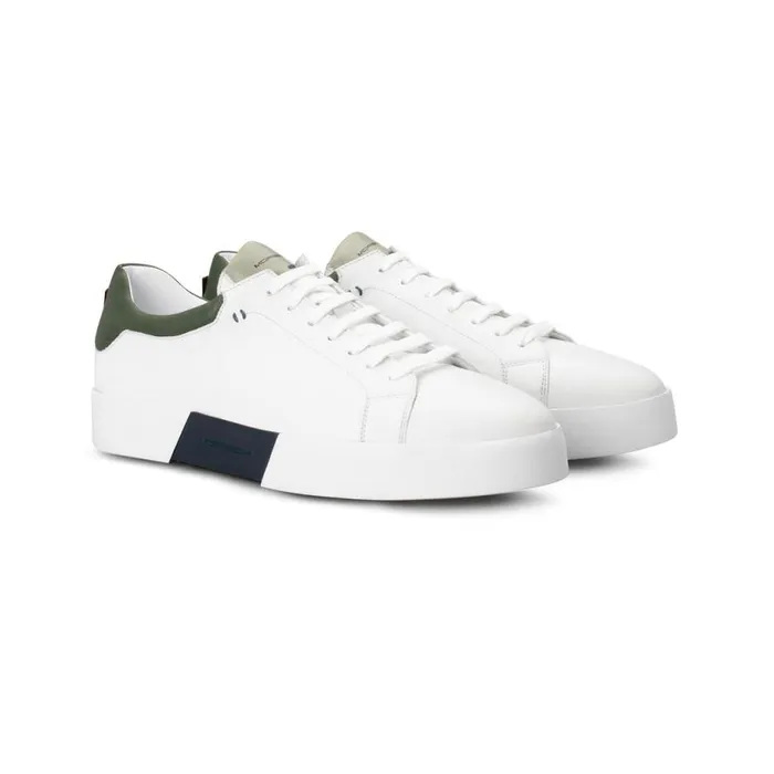 Sneakers Men Moreschi White And Green Sneaker