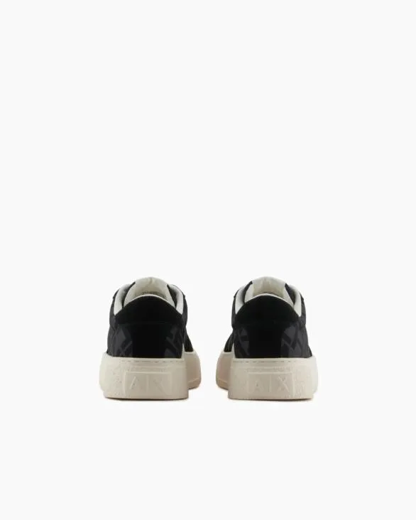 Sneakers With Allover Logo Insert Black Men Armani Sneakers Sneakers With Allover Logo Insert Black Men Armani Sneakers