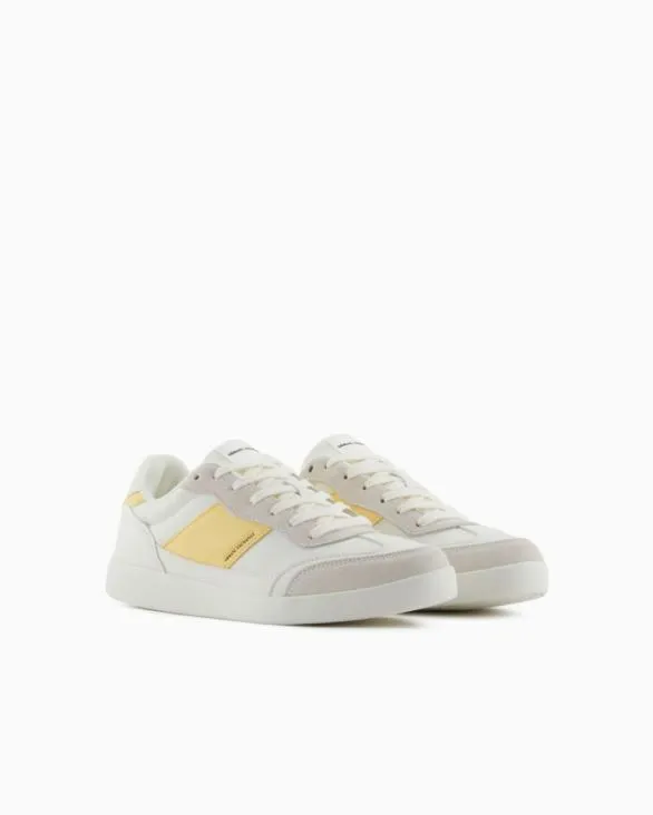 Sneakers With Contrasting Side Band Yellow Men Armani Sneakers Sneakers With Contrasting Side Band Yellow Men Armani Sneakers