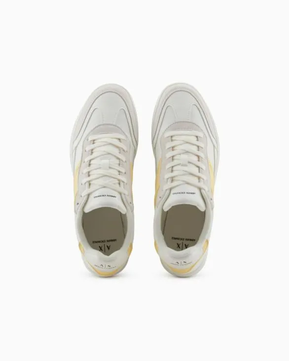 Sneakers With Contrasting Side Band Yellow Men Armani Sneakers Sneakers With Contrasting Side Band Yellow Men Armani Sneakers