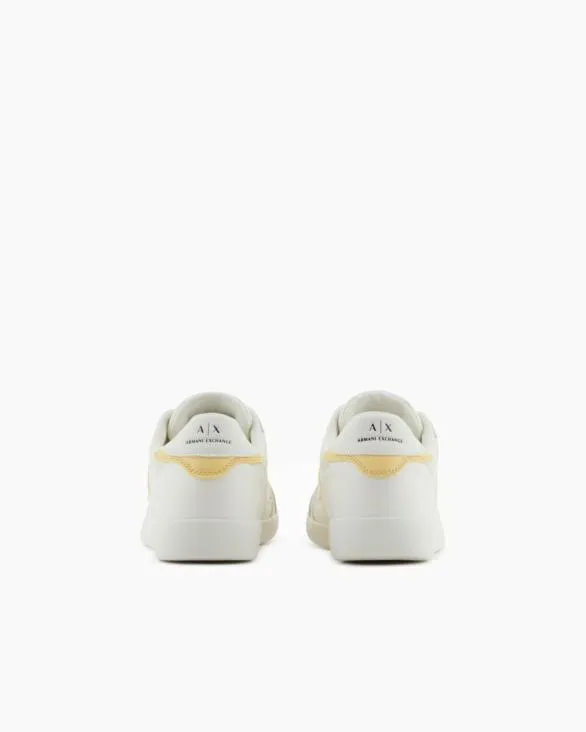 Sneakers With Contrasting Side Band Yellow Men Armani Sneakers Sneakers With Contrasting Side Band Yellow Men Armani Sneakers