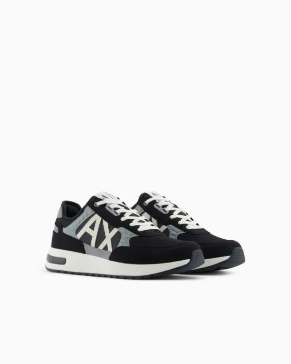 Sneakers With High Sole And Logo Navyblue Men Armani Sneakers Sneakers With High Sole And Logo Navyblue Men Armani Sneakers