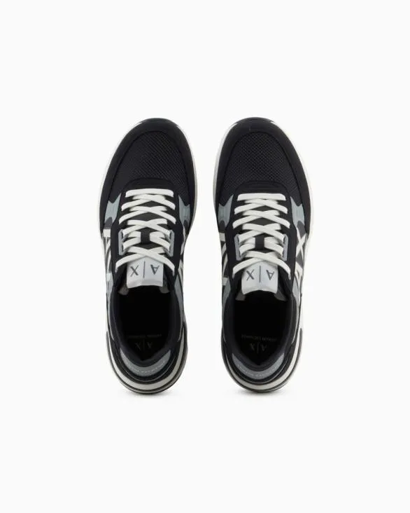 Sneakers With High Sole And Logo Navyblue Men Armani Sneakers Sneakers With High Sole And Logo Navyblue Men Armani Sneakers