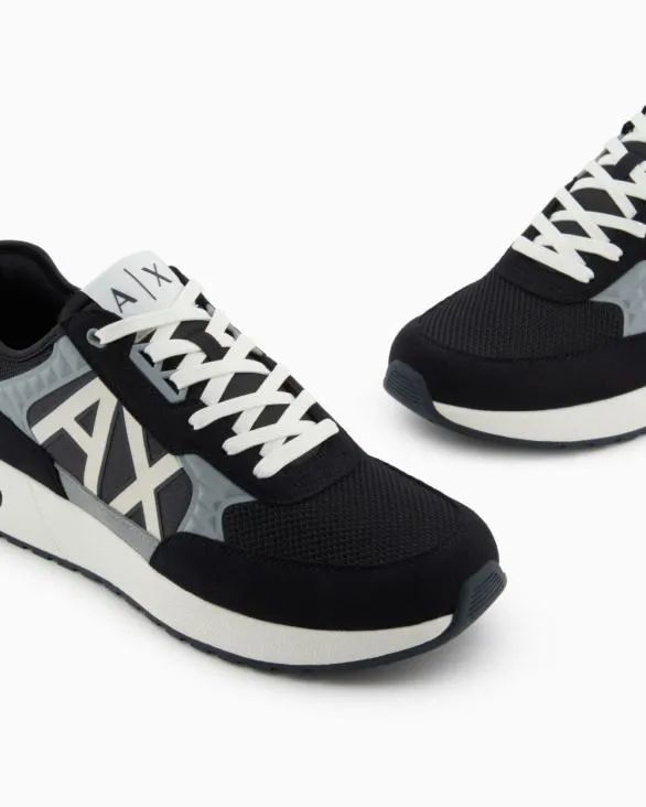 Sneakers With High Sole And Logo Navyblue Men Armani Sneakers Sneakers With High Sole And Logo Navyblue Men Armani Sneakers