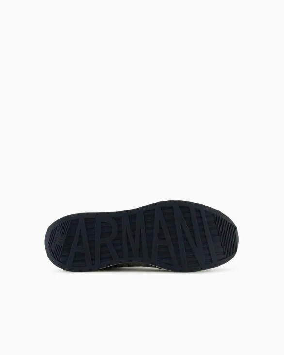 Sneakers With High Sole And Logo Navyblue Men Armani Sneakers Sneakers With High Sole And Logo Navyblue Men Armani Sneakers