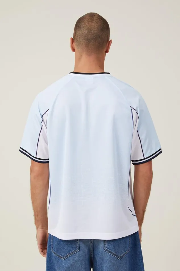 Soccer Jersey Blue Mist Vintage White Allez Les Bleus Men Cotton On Tees and Tanks Soccer Jersey Blue Mist Vintage White Allez Les Bleus Men Cotton On Tees and Tanks
