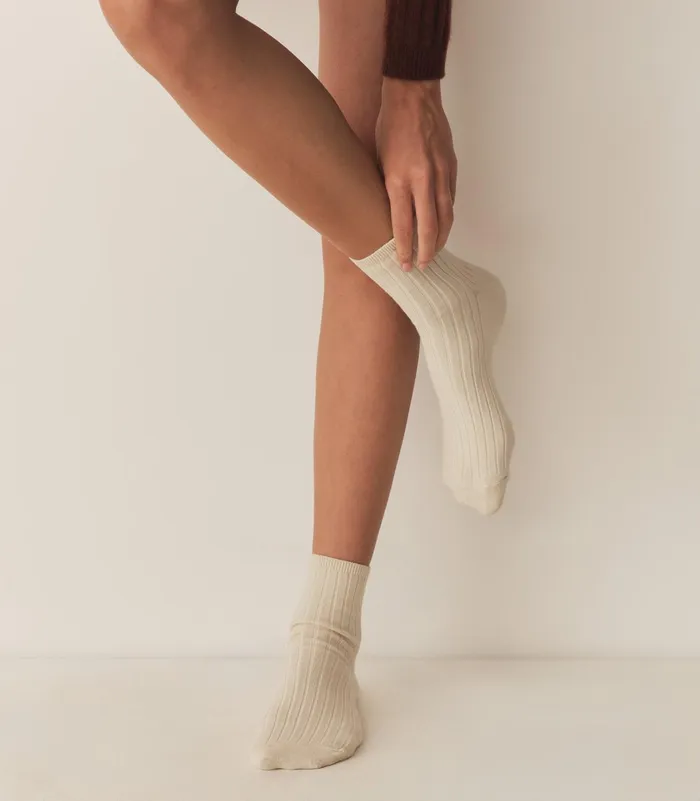 Socks and Tights Women DEN COLLGIEN Ankle Sock Doux Agneaux