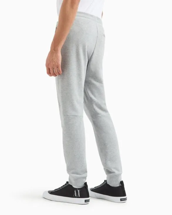 Soft Yarn Jogger Pants With Logo Grey Men Armani Trousers And Shorts Soft Yarn Jogger Pants With Logo Grey Men Armani Trousers And Shorts