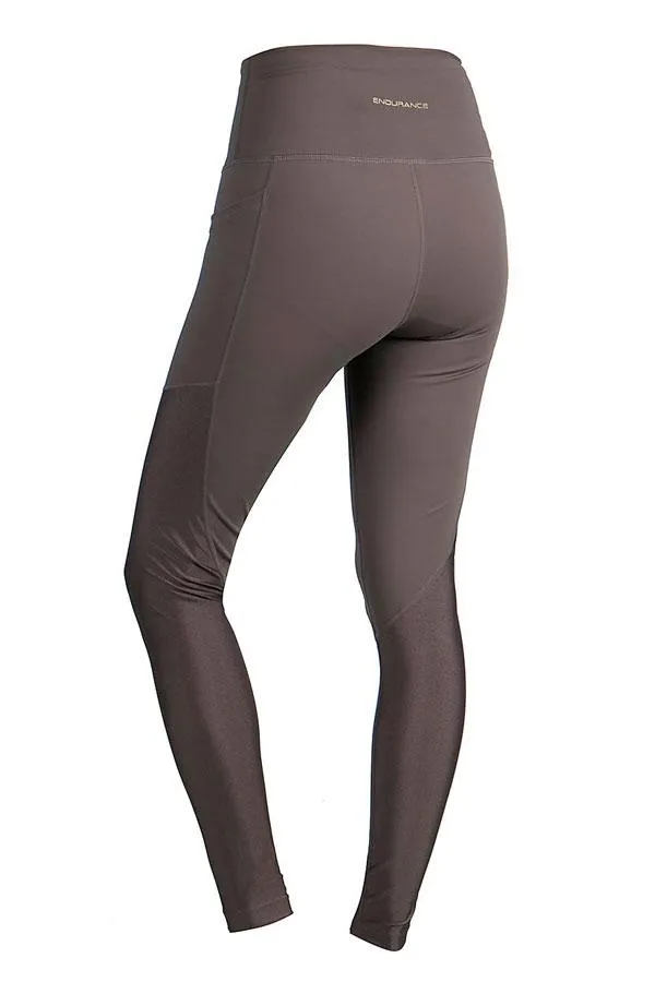 Sosandar Activewear Women Zoe Mocha High Waisted Body Sculpting Activewear Leggings