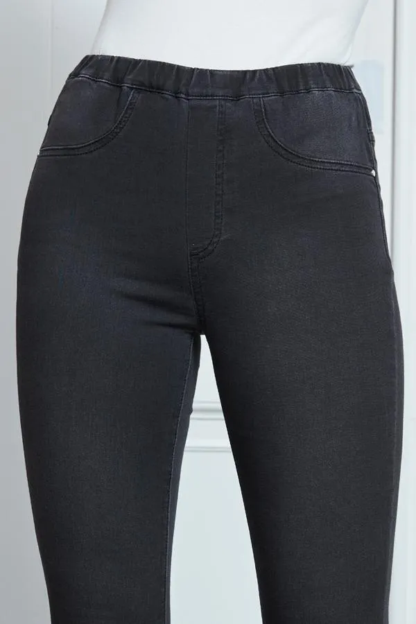 Sosandar Jeans and Jeggings Women Charcoal Grey Perfect Jeggings Charcoal Grey