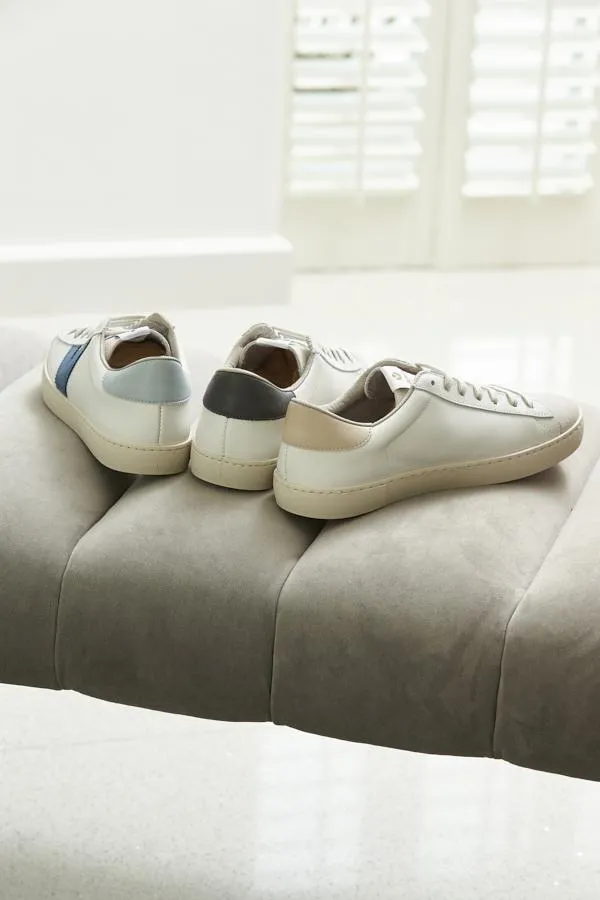 Sosandar Trainers 8211 Superga and Victoria Women Victoria Azul Blue V Detail Leather Trainers Blue