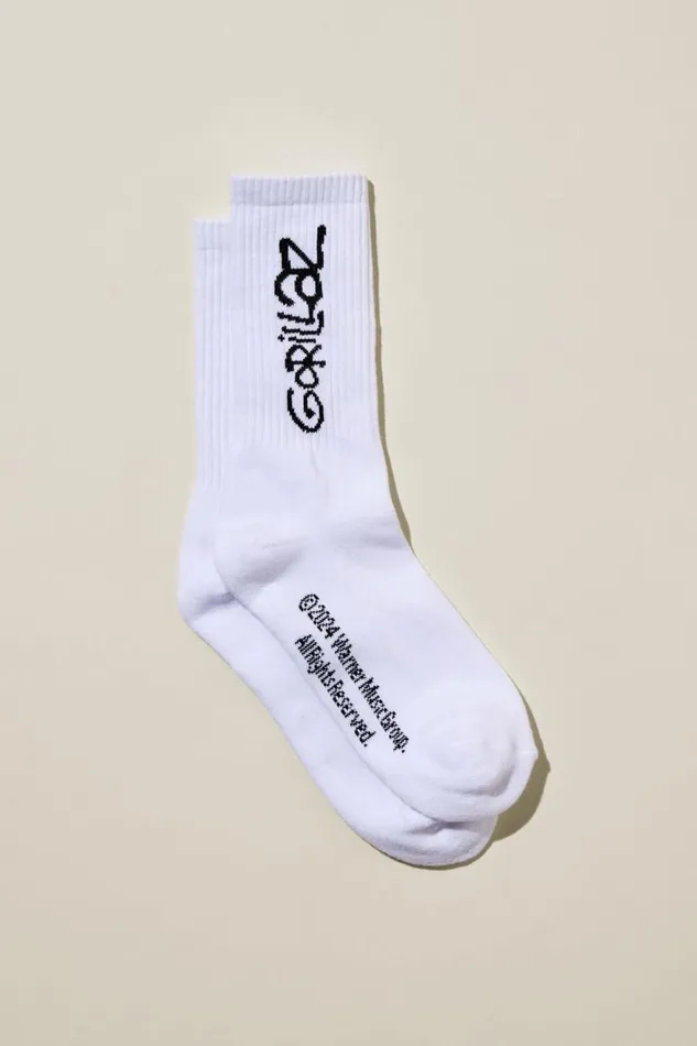 Special Edition Sock Lcn Wmg Whitegorillaz Men Cotton On Socks and Underwear