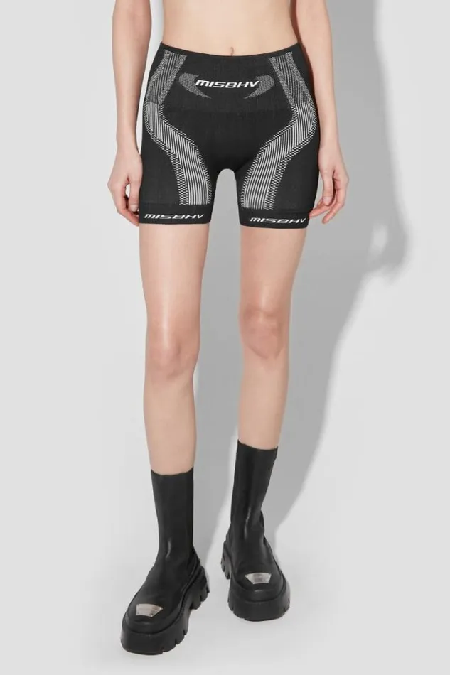 Sport Active Wear Shorter Shorts Blackwhite Women MISBHV Shorts
