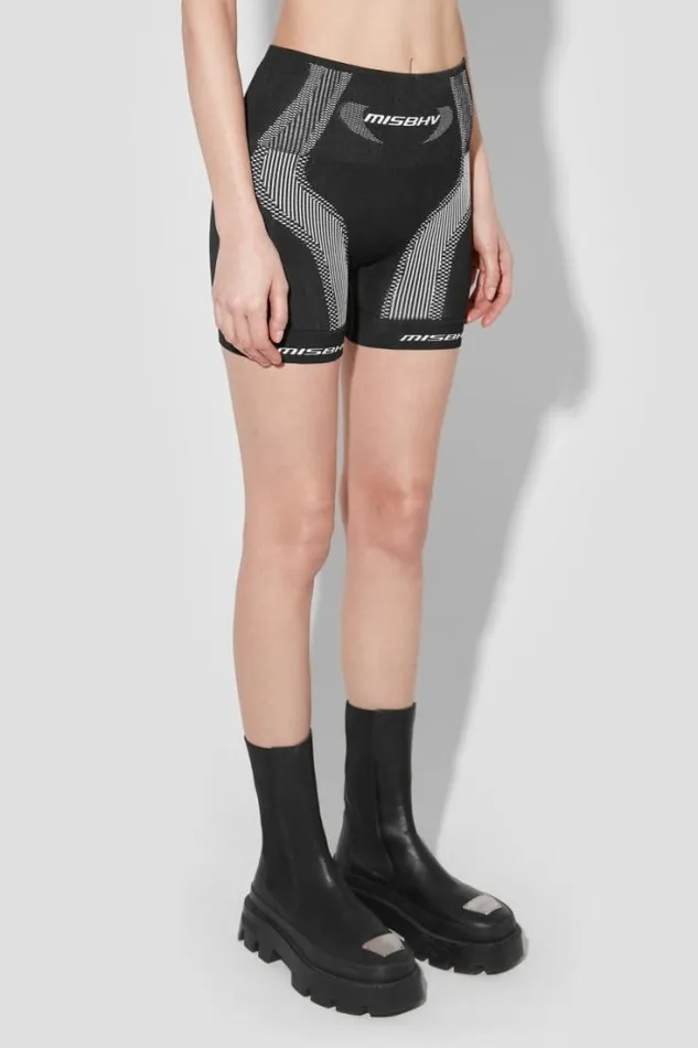 Sport Active Wear Shorter Shorts Blackwhite Women MISBHV Shorts
