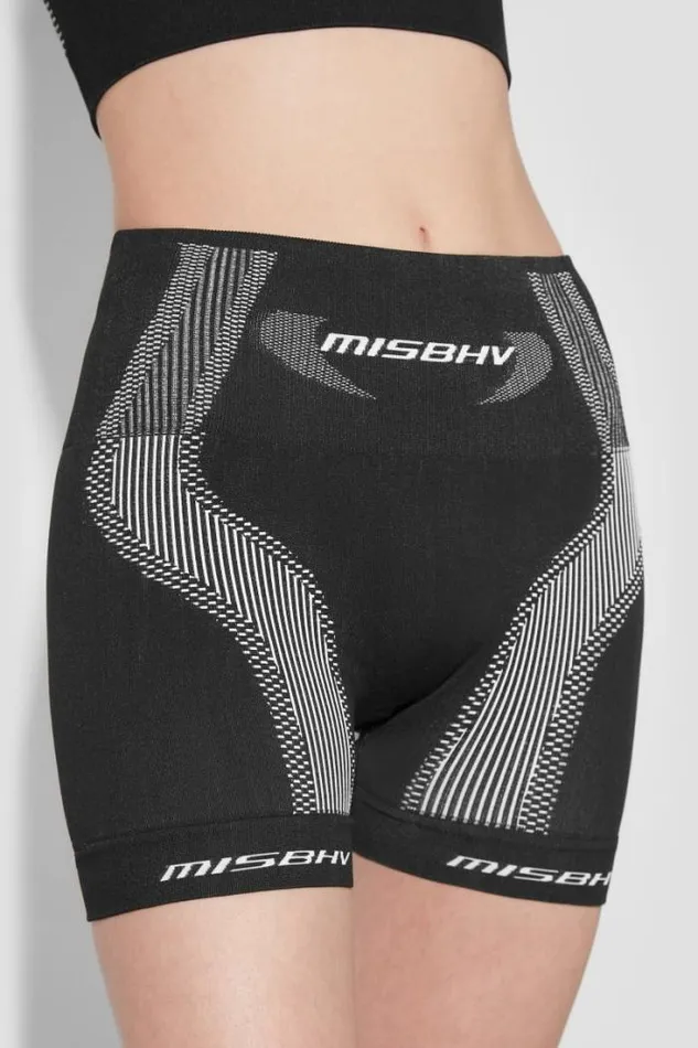 Sport Active Wear Shorter Shorts Blackwhite Women MISBHV Shorts