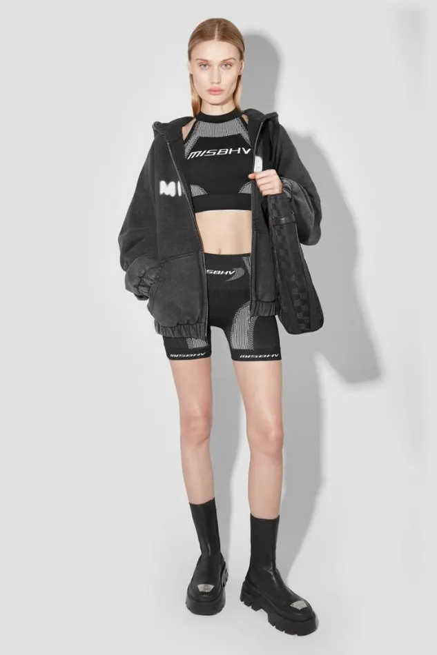 Sport Active Wear Shorter Shorts Blackwhite Women MISBHV Shorts